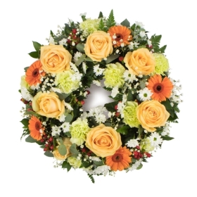 Wreath Orange & Peach